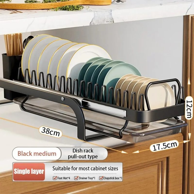 Multi-functional Kitchen Storage Dish Draining Rack - Image 4