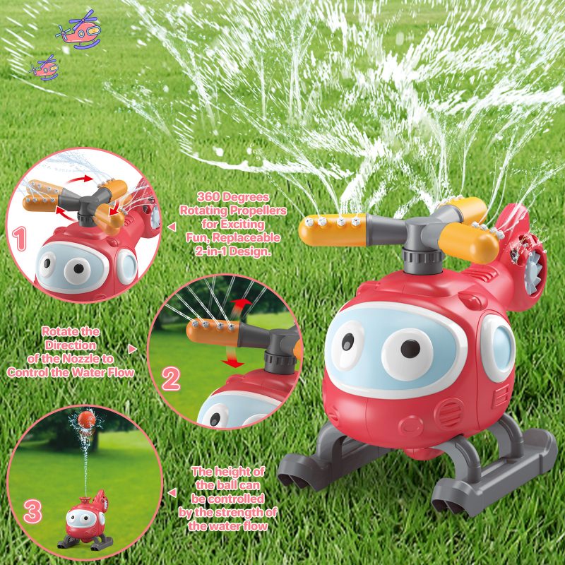4-In-1 Water Helicopter Sprinklers Water Toy - Image 6