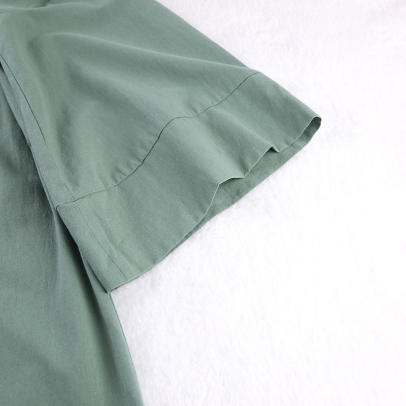 Short Cotton Linen Nightgown - Image 4