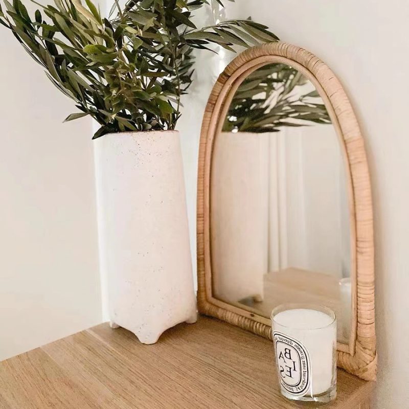 Rattan Makeup Mirror - Image 4