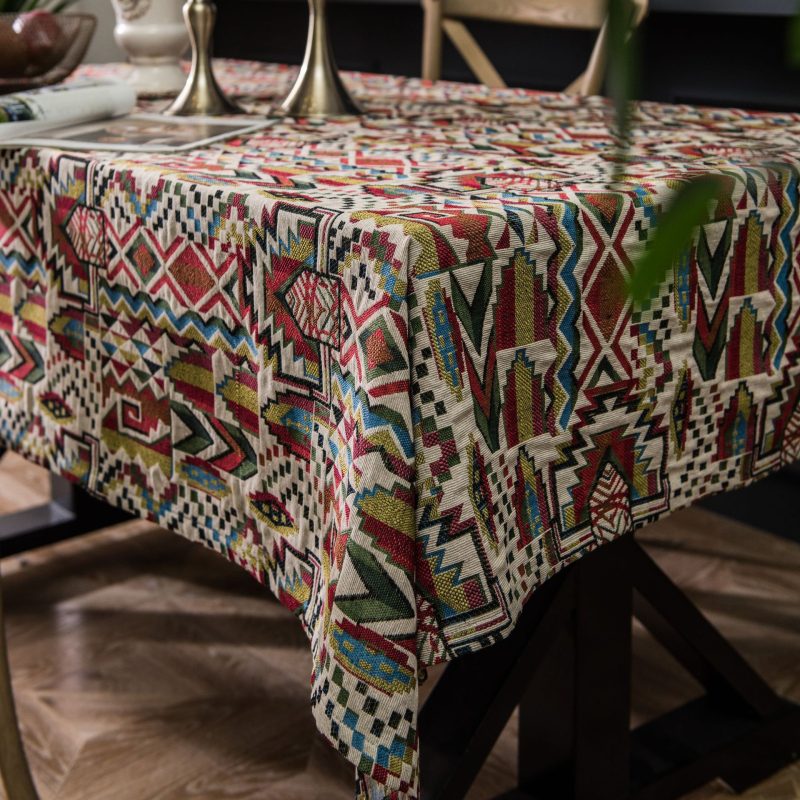 Colorful Jacquard Table Cloth - Image 5