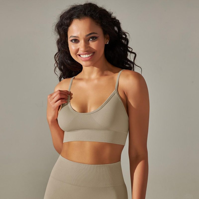 Quick-drying Seamless Knitted Yoga Vest Camisole - Image 7