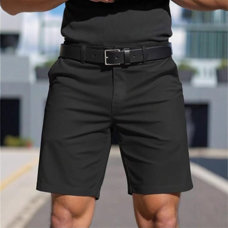 Men's Solid Color Shorts - Image 2