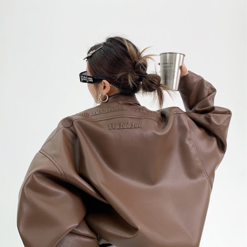 Troniche Steel Stamp Leather Jacket - Image 5
