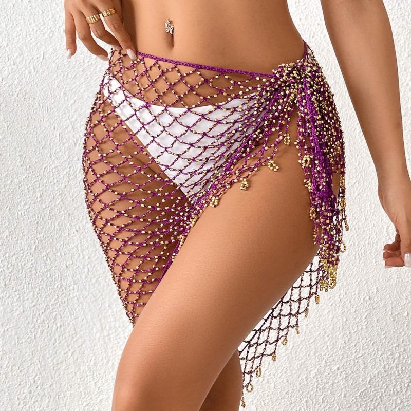 Hand Crocheting Bead Shawl - Image 5