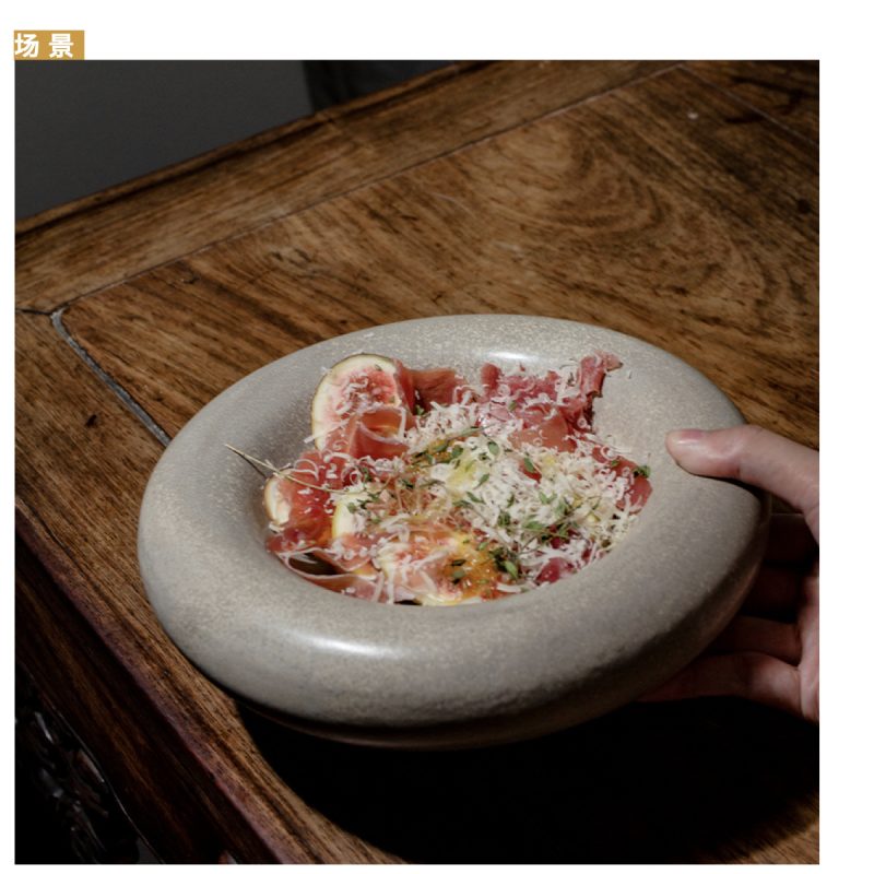 Nordic Deep Retro Thick Dough Plate - Image 5