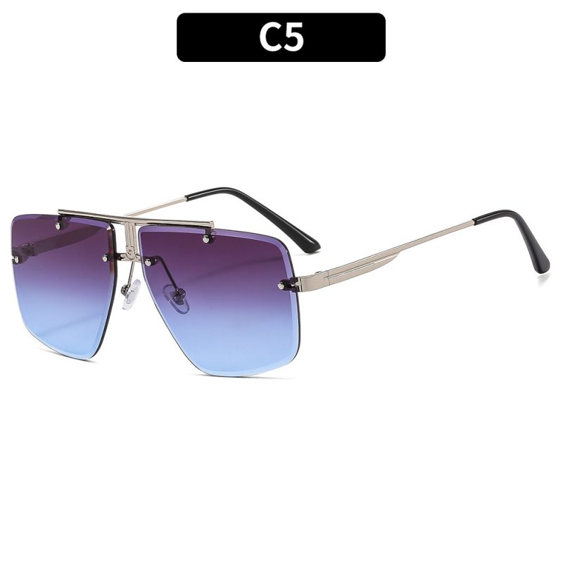 Square Frame Retro Sunglasses - Image 4