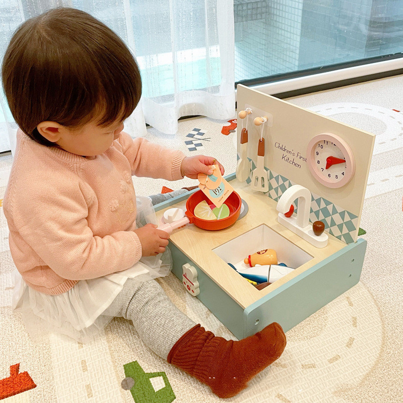 Wooden Children's Mini Kitchen Set Toys