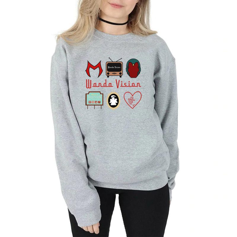 Retro TV-Inspired Print Sweatshirt - Image 4