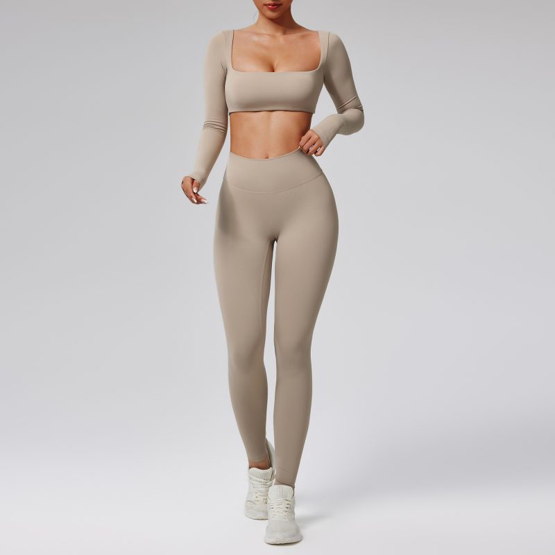 High-Waist Running Sports Clothing Set - Image 7