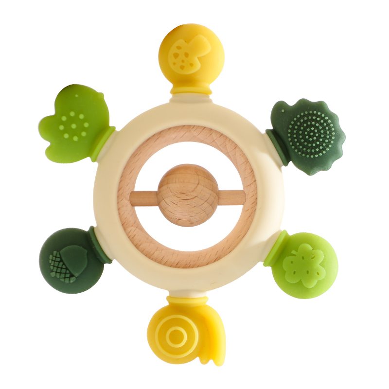 Silicone Baby's Molars Hand Sucking Rattle - Image 7