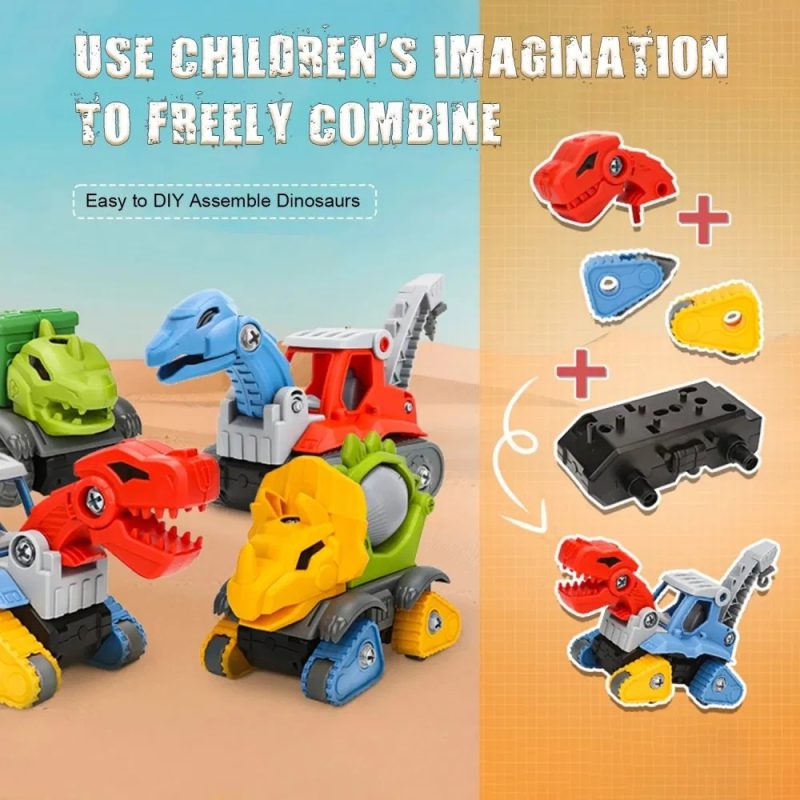 5 Pack Dinosaur Set With Electric Drill - Image 6