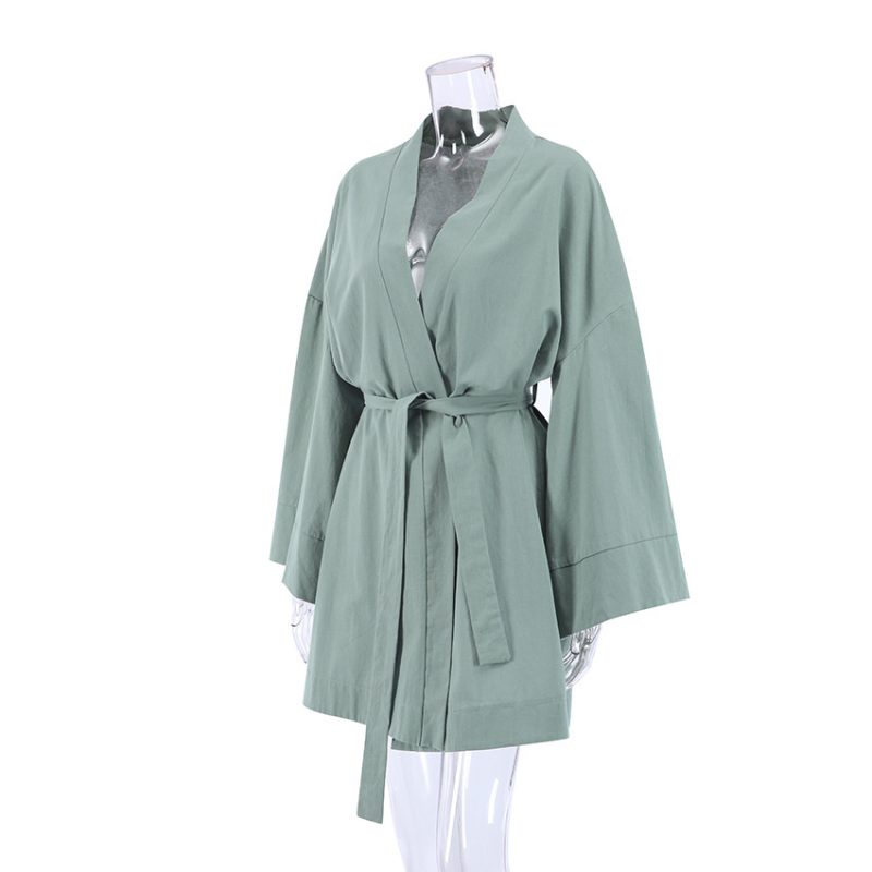 Short Cotton Linen Nightgown - Image 2