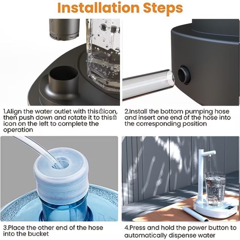 Automatic Rechargeable Water Dispenser With Stand - Image 3