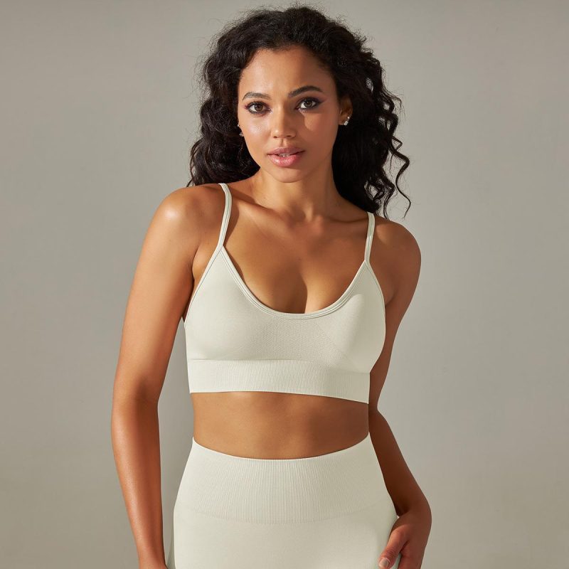 Quick-drying Seamless Knitted Yoga Vest Camisole - Image 5