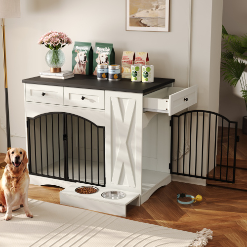 Heavy Duty Dog Crate With 3 Drawers