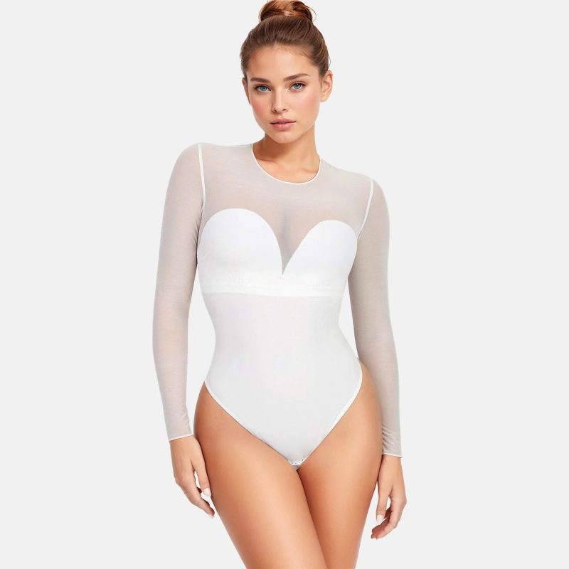 Mesh See-through Corset - Image 6