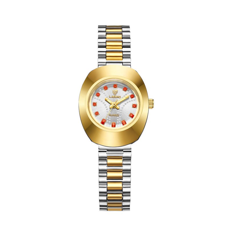 Fashion Waterproof Quartz Watch Gold - Image 10
