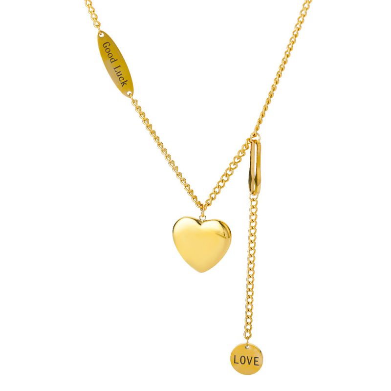 Multilayer Heart Pendant Zircon Necklaces For Women - Image 7