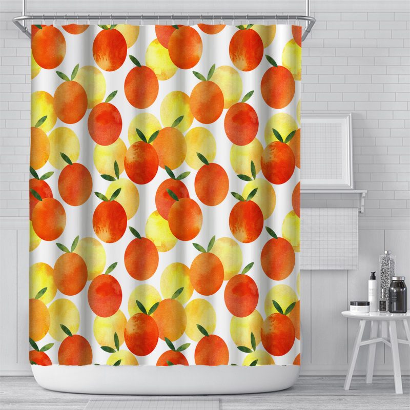 Waterproof And Mildew Digital Printing Bathroom Curtain - Image 6