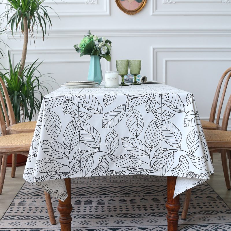 Simple Printed Coffee Dining Table Cloth - Image 3