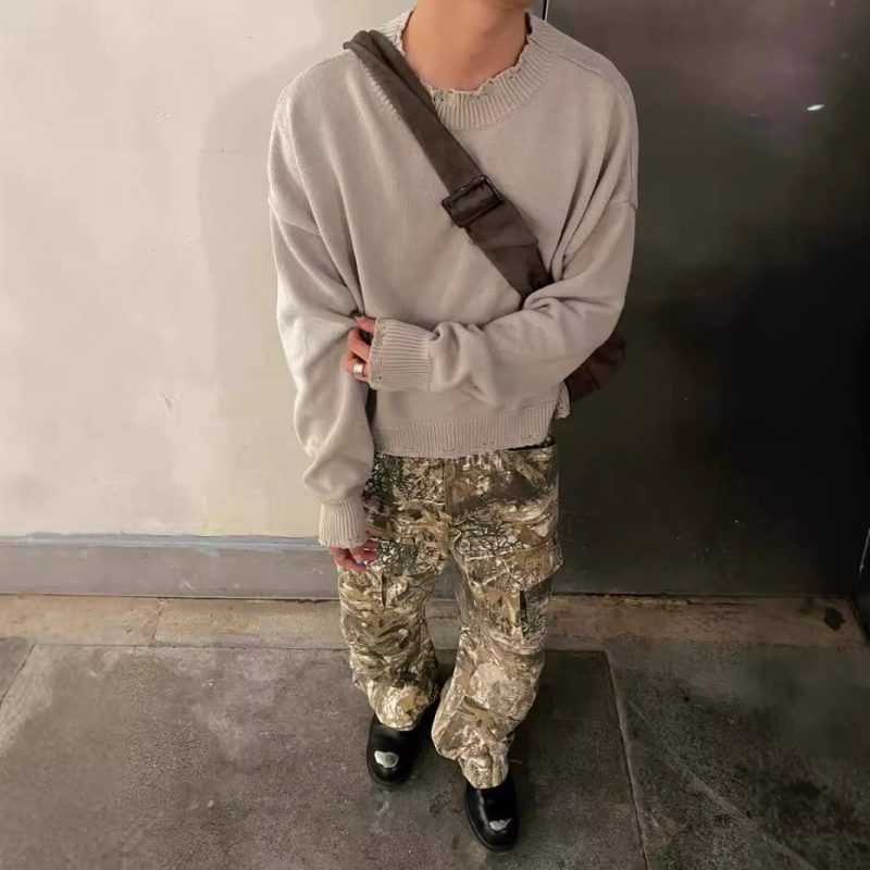 Distressed Camouflage Pants - Image 6