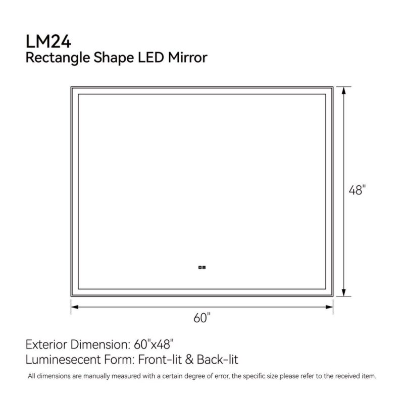Modern LED Smart Mirror With Hiden Light - Image 6