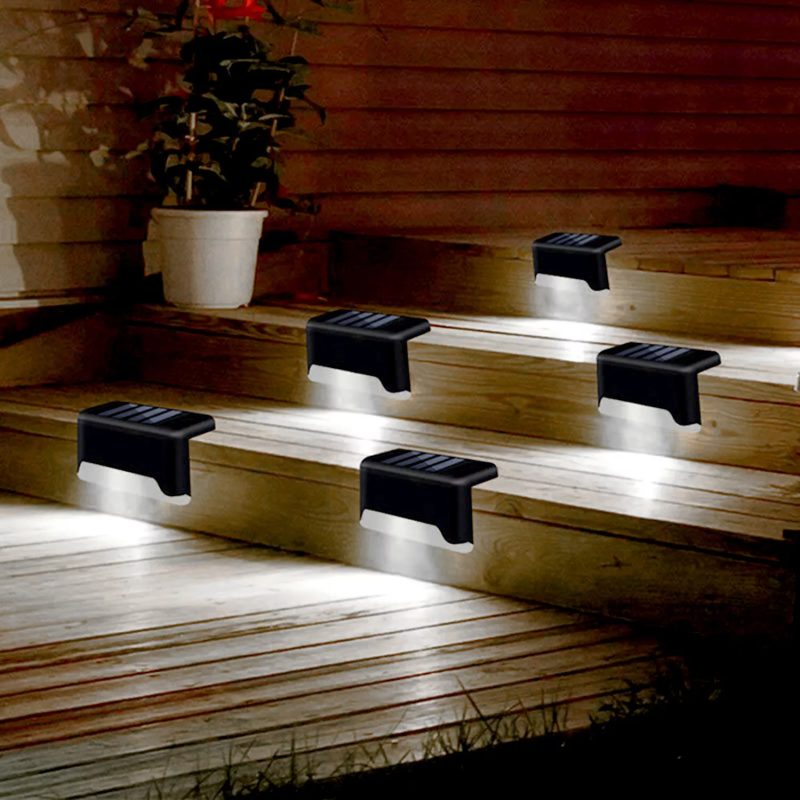 Outdoor 4 Solar LED Bright Deck Stair Lights