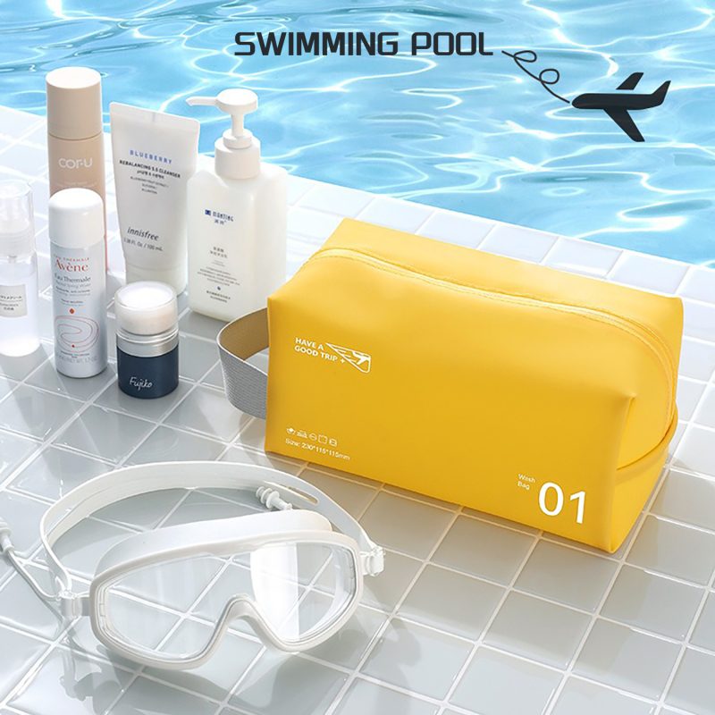 PU Leather Waterproof Toiletry Bag