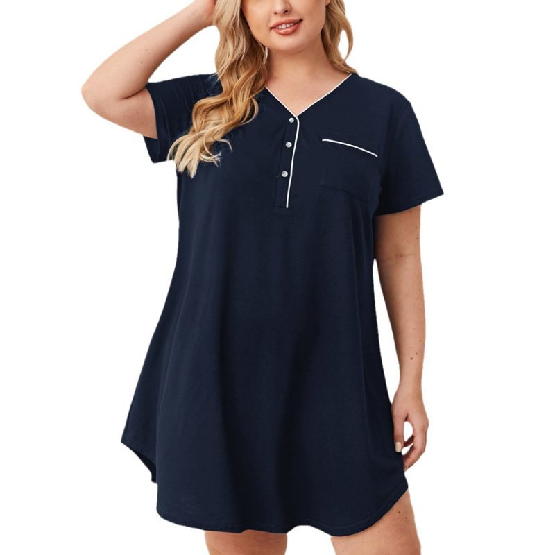 Rayon Short Sleeve Gown - Image 9