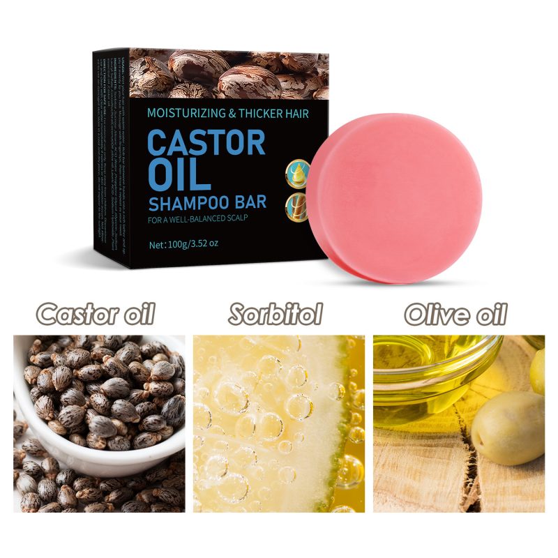 Castor Oil Foaming Shampoo Soap - Image 2