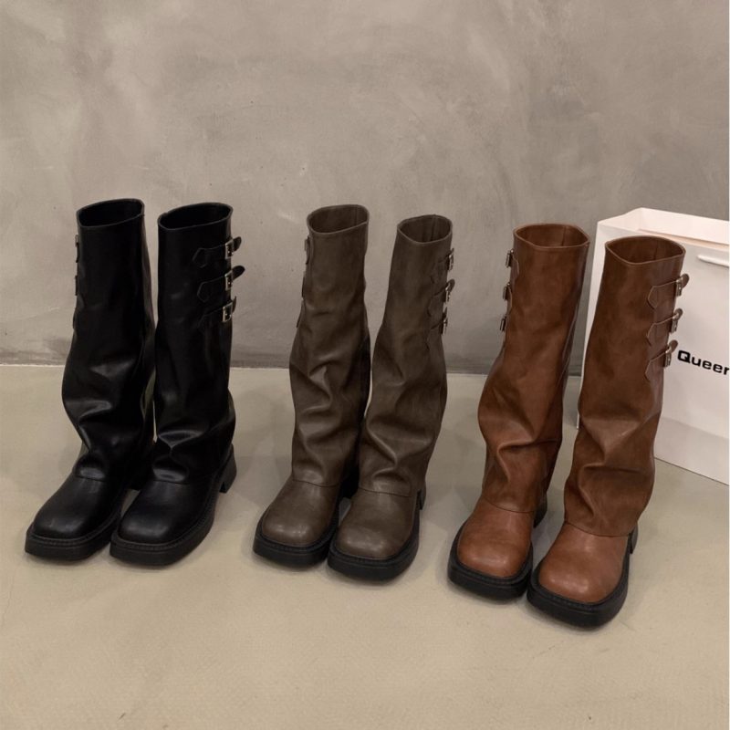 Pantyhose Long Biker Boots - Image 7