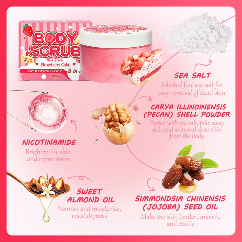 Deep Exfoliating Strawberry Body Scrub - Image 6