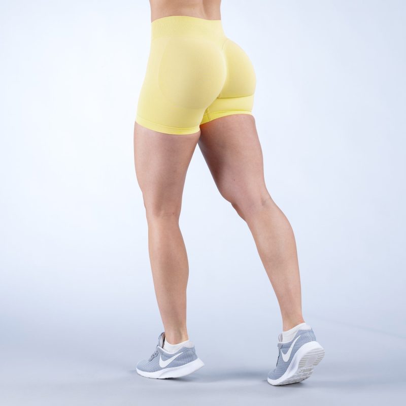 Seamless Knitted Fitness Yoga Shorts - Image 7