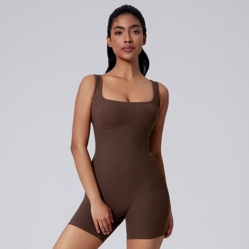 Beauty Back Yoga Short Jumpsuit - Image 3