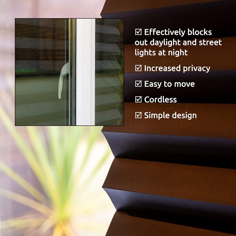 Self-adhesive Pleated Full Shading Curtain - Image 5