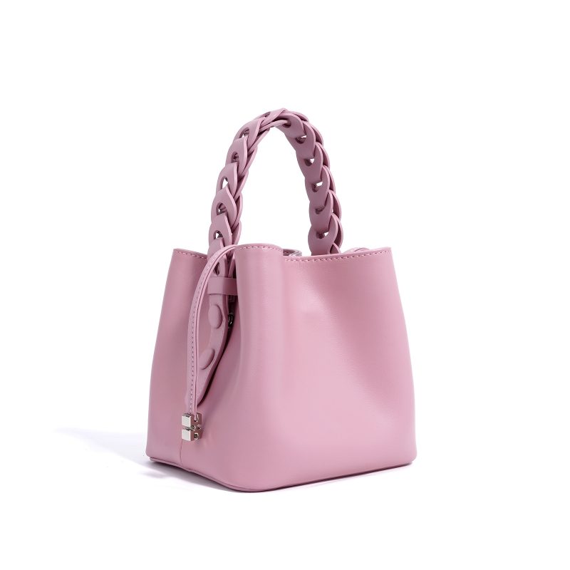 Hand-Woven Mini Cross Body Bucket Bag - Image 4