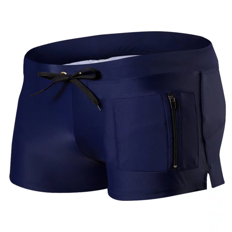 High Waist Tight Swimming Trunks - Image 2