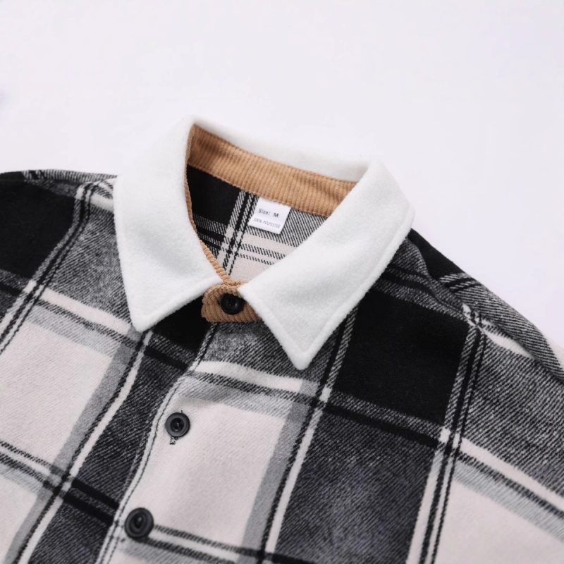Retro Outerwear Brushed Jacket - Image 3