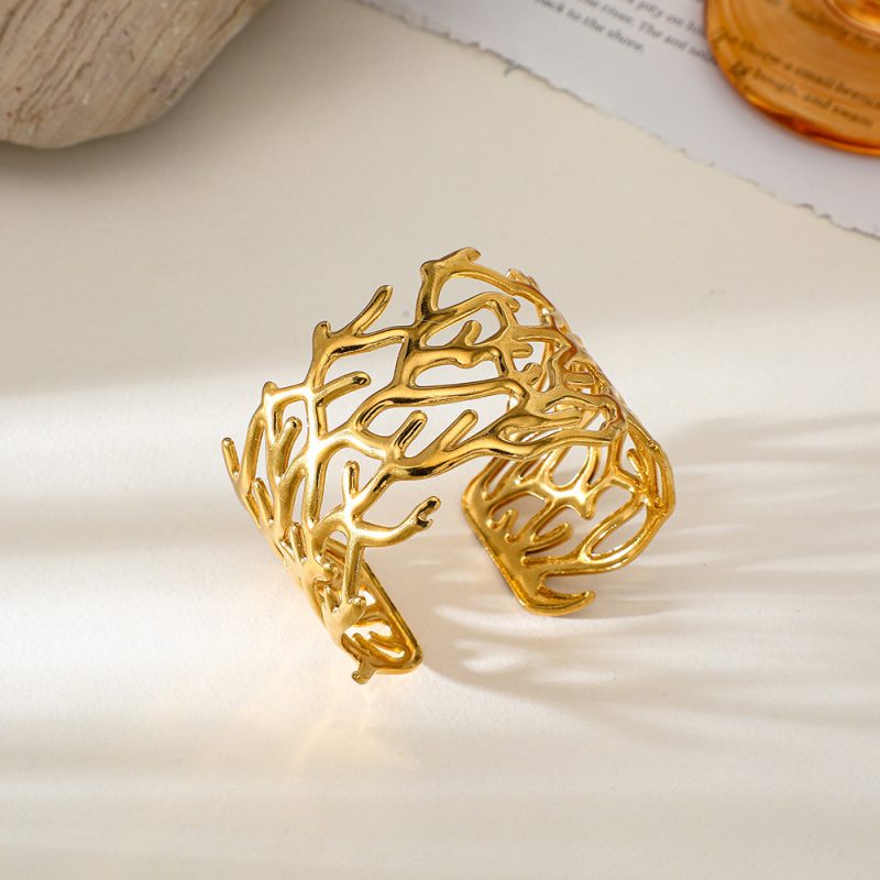 Open-End Flower Leaf Bracelet - Image 6