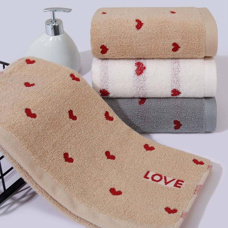 Household Pure Cotton Couple Embroidery Towels - Image 5