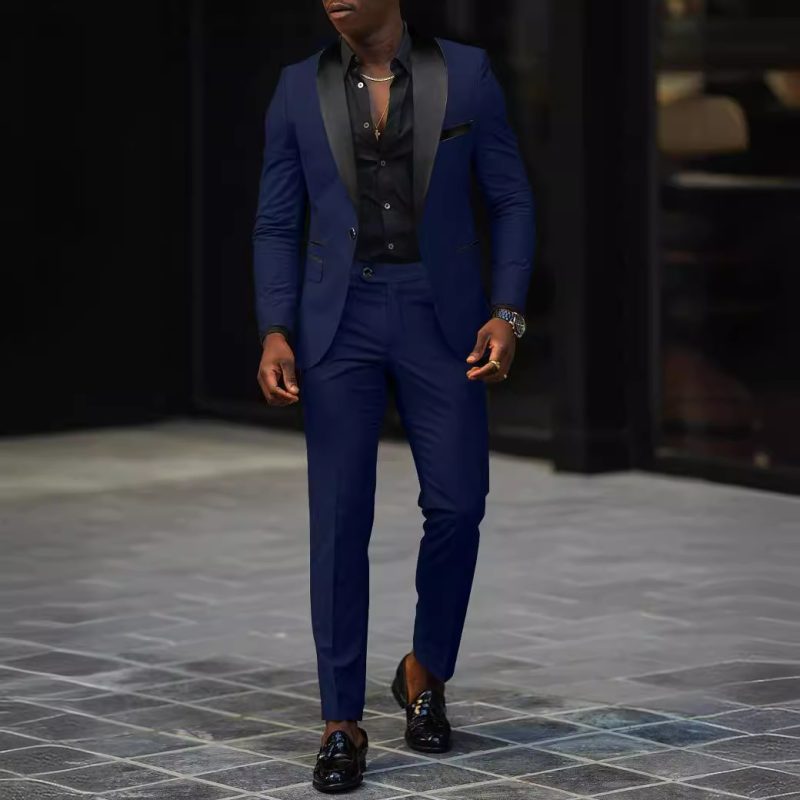 Men's Business Casual Coat Trouser Suit - Image 7