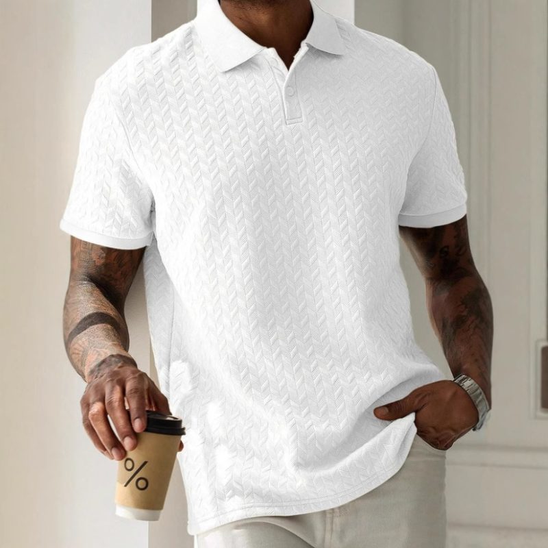 Short Sleeve Simple Polo Shirt
