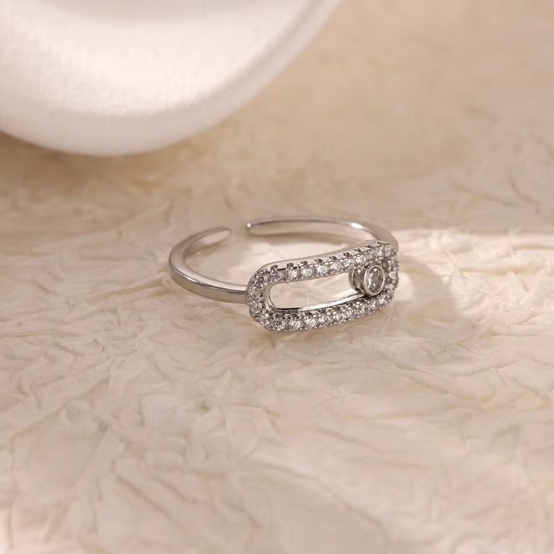 18K Gold-plated Full Diamond Women Ring - Image 4