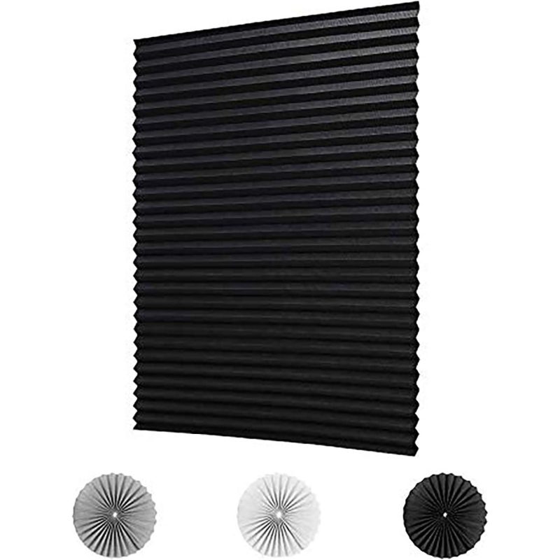 Self-adhesive Pleated Full Shading Curtain - Image 2