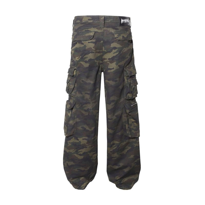 Camouflage Workwear Wide Leg Pants - Image 6