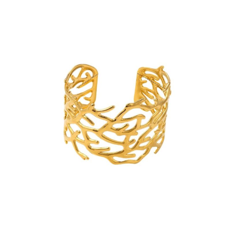 Open-End Flower Leaf Bracelet - Image 4
