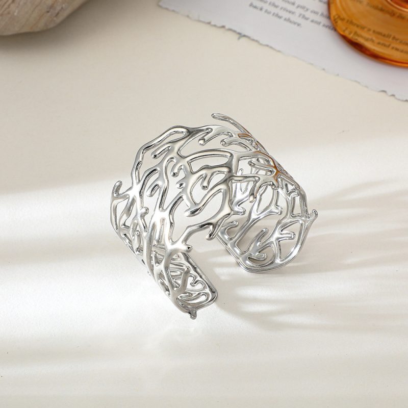 Open-End Flower Leaf Bracelet - Image 7