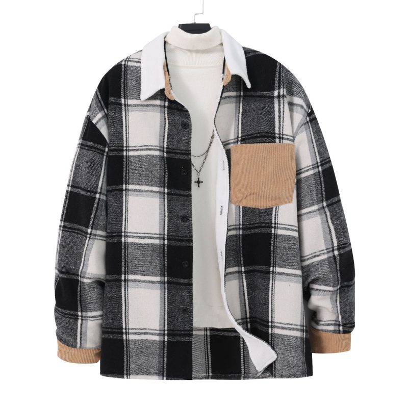 Retro Outerwear Brushed Jacket - Image 4
