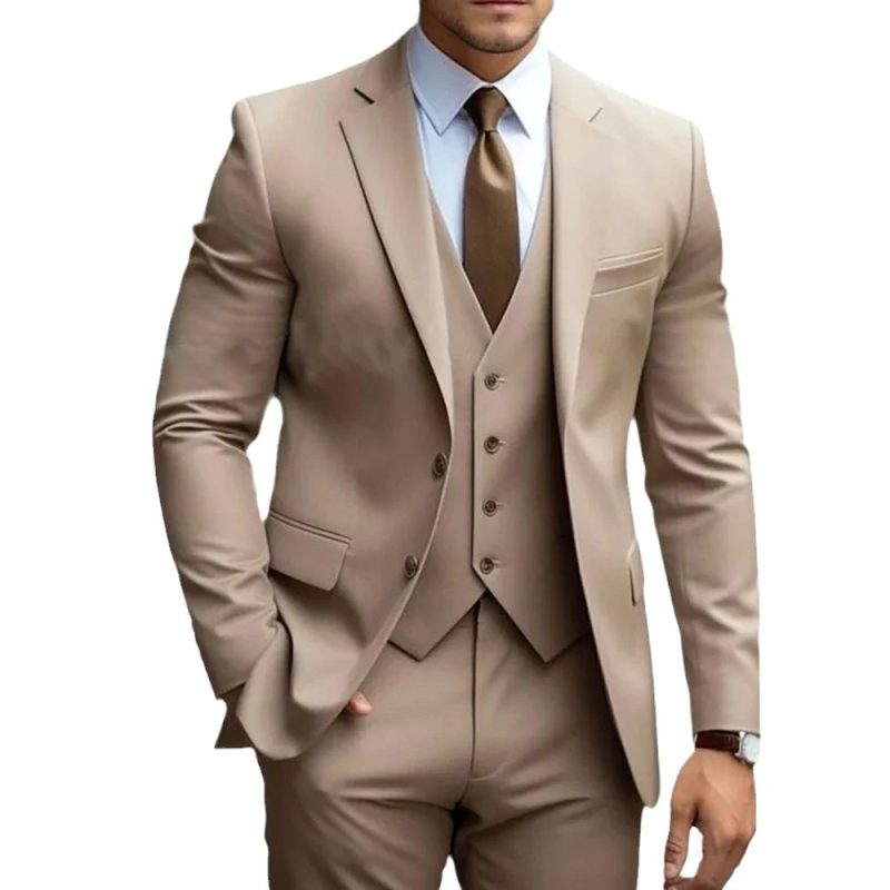 Business Casual Men's Three-piece Suit - Image 4